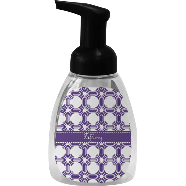 Custom Connected Circles Foam Soap Bottle - Black (Personalized)