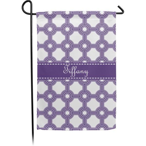 Custom Connected Circles Small Garden Flag - Double Sided w/ Name or Text