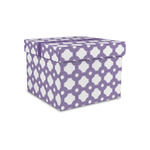 Connected Circles Gift Box with Lid - Canvas Wrapped - Small (Personalized)