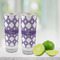 Connected Circles Glass Shot Glass - 2 oz - LIFESTYLE
