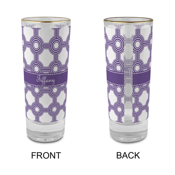 Connected Circles Glass Shot Glass - 2 oz - Single - APPROVAL