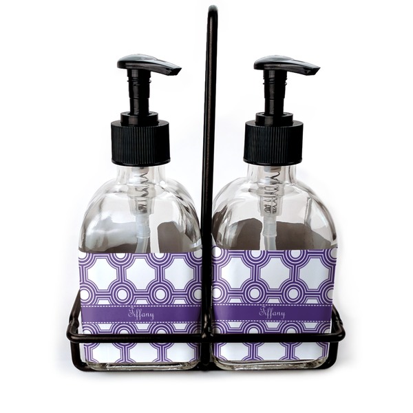 Custom Connected Circles Glass Soap & Lotion Bottles (Personalized)
