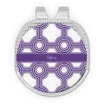 Connected Circles Golf Ball Marker - Hat Clip - Silver