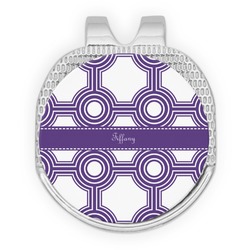 Connected Circles Golf Ball Marker - Hat Clip - Silver