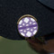 Connected Circles Golf Ball Marker Hat Clip - Gold - On Hat