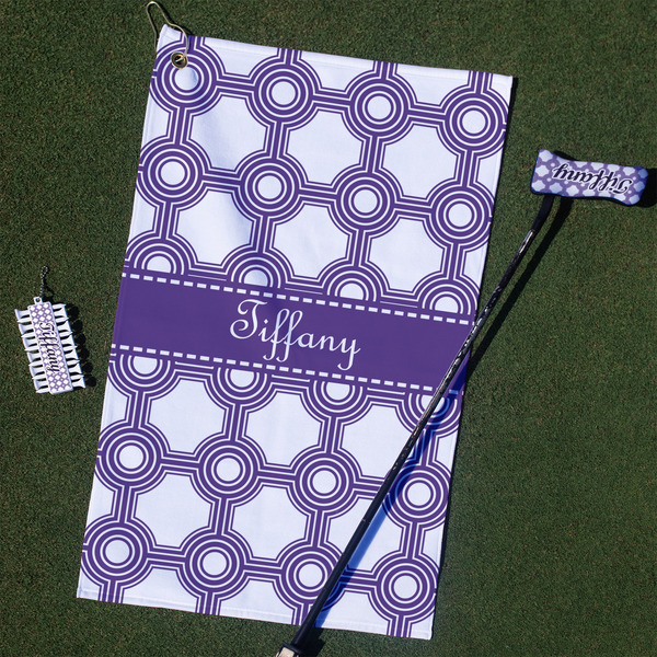 Custom Connected Circles Golf Towel Gift Set (Personalized)