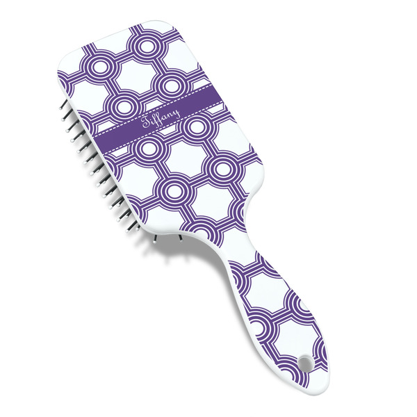 Connected Circles Hair Brush - Angle View