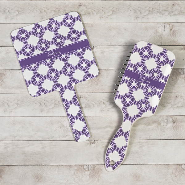 Connected Circles Hand Mirrors - In Context