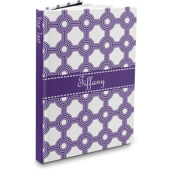 Custom Connected Circles Hardbound Journal - 7.25" x 10" (Personalized)
