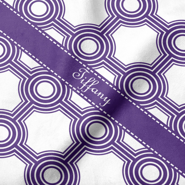 Connected Circles Hooded Baby Towel- Detail Close Up