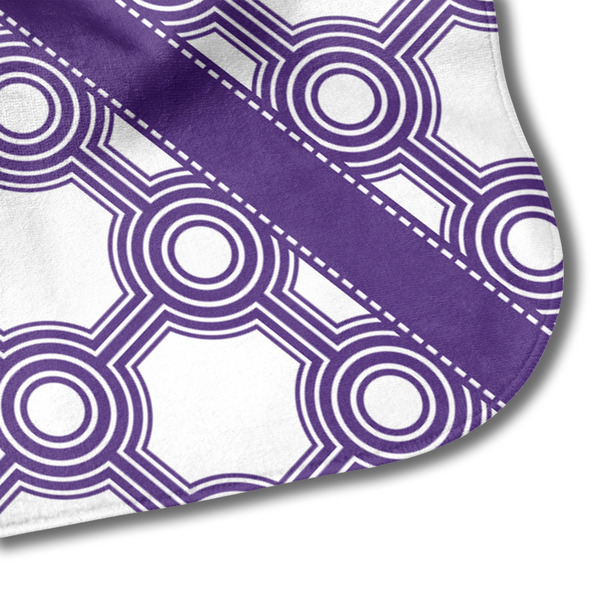 Connected Circles Hooded Baby Towel- Detail Corner