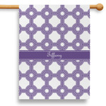 Connected Circles 28" House Flag (Personalized)