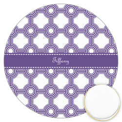 Connected Circles Printed Cookie Topper - 3.25" (Personalized)