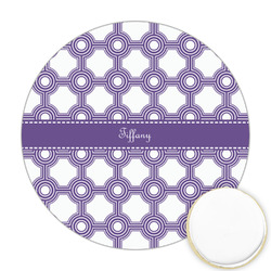Connected Circles Printed Cookie Topper - Round (Personalized)