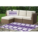 Connected Circles Indoor / Outdoor Rug - Custom Size w/ Name or Text