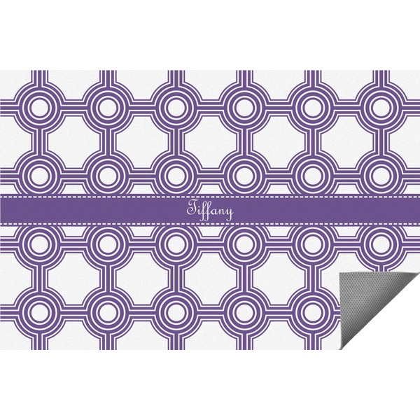 Custom Connected Circles Indoor / Outdoor Rug - 5'x8' (Personalized)