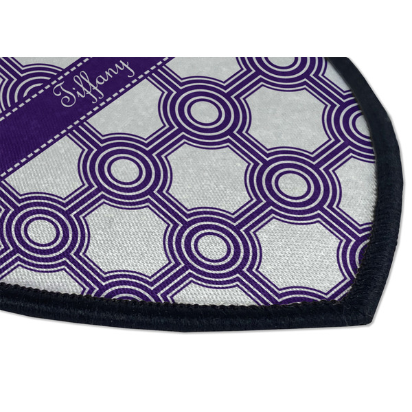 Connected Circles Iron on Shield 3 Detail