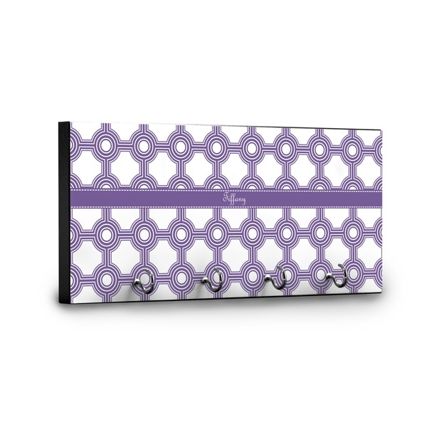 Connected Circles Key Hanger - Front View with Hooks