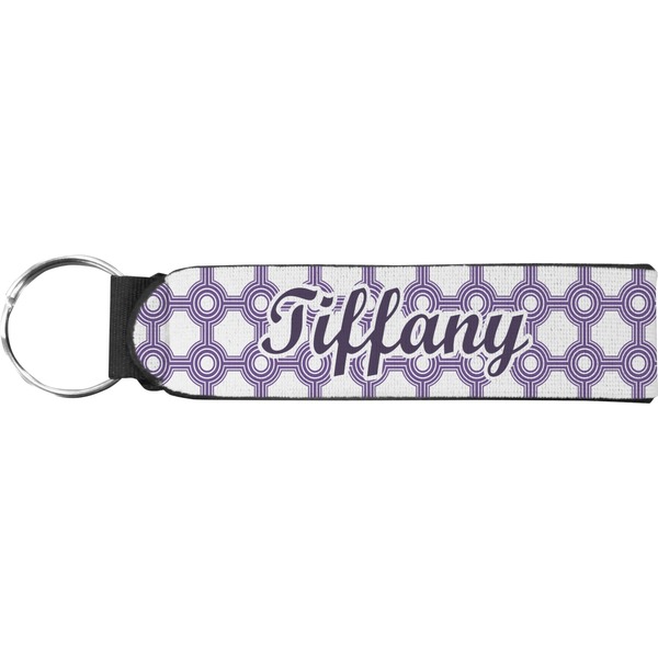 Custom Connected Circles Neoprene Keychain Fob (Personalized)