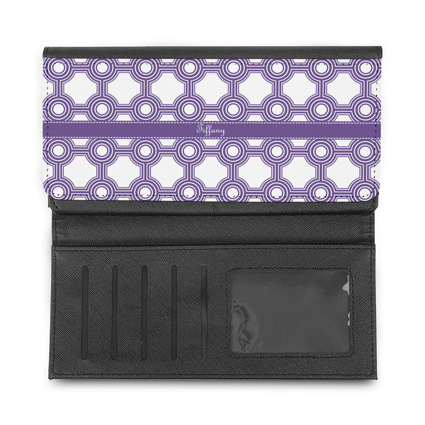 Connected Circles Ladies Wallet - Half Way Open