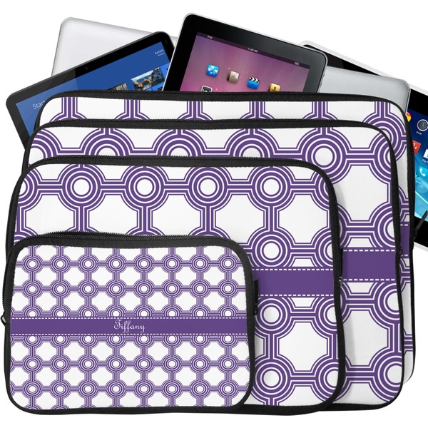 Connected Circles Laptop Case Sizes