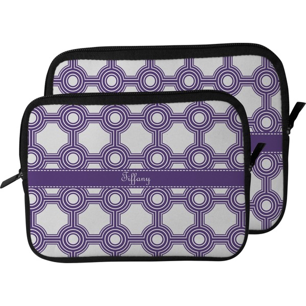 Connected Circles Laptop Sleeve (Size Comparison)