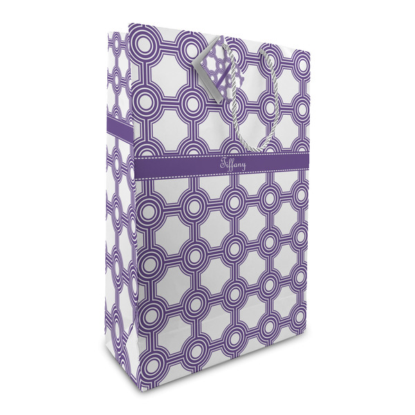 Custom Connected Circles Large Gift Bag (Personalized)