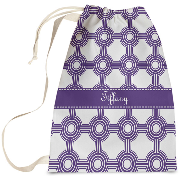 Custom Connected Circles Laundry Bag - Large (Personalized)