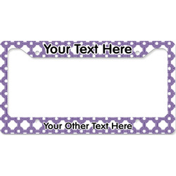 Connected Circles License Plate Frame - Style B (Personalized)