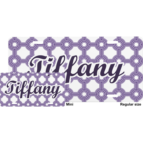 Connected Circles License Plate (Sizes)