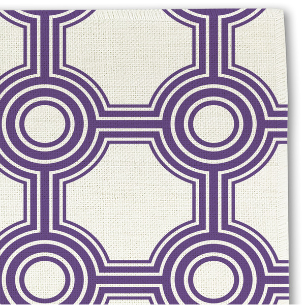 Connected Circles Linen Placemat - DETAIL