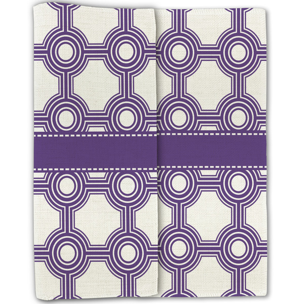 Connected Circles Linen Placemat - Folded Half (double sided)