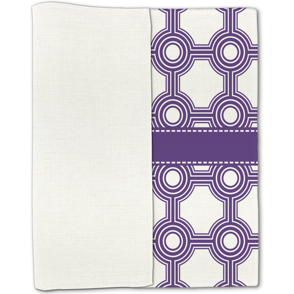 Connected Circles Linen Placemat - Folded Half