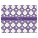 Connected Circles Single-Sided Linen Placemat - Single w/ Name or Text