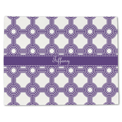 Connected Circles Single-Sided Linen Placemat - Single w/ Name or Text