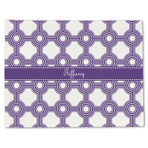 Connected Circles Linen Placemat - Front