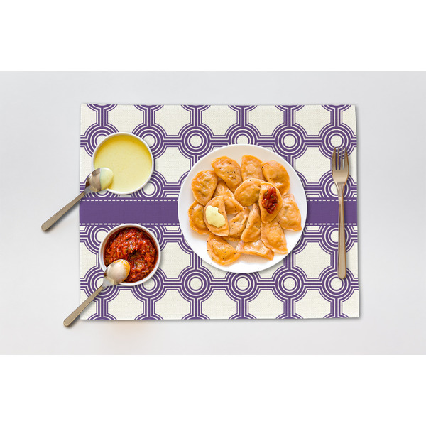 Connected Circles Linen Placemat - Lifestyle (single)