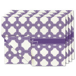 Connected Circles Linen Placemat w/ Name or Text