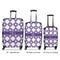 Connected Circles Luggage Bags all sizes - With Handle