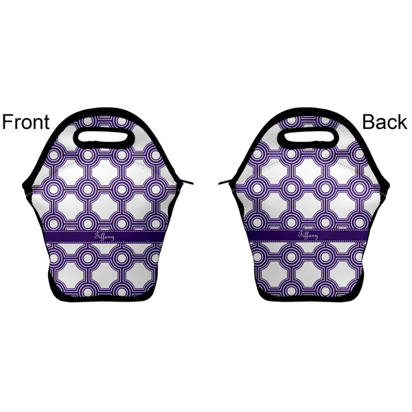 Connected Circles Lunch Bag - Front and Back