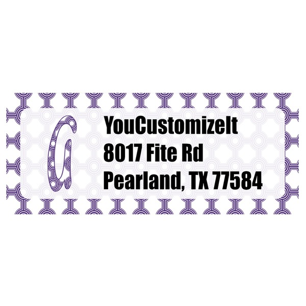 Custom Connected Circles Return Address Labels (Personalized)