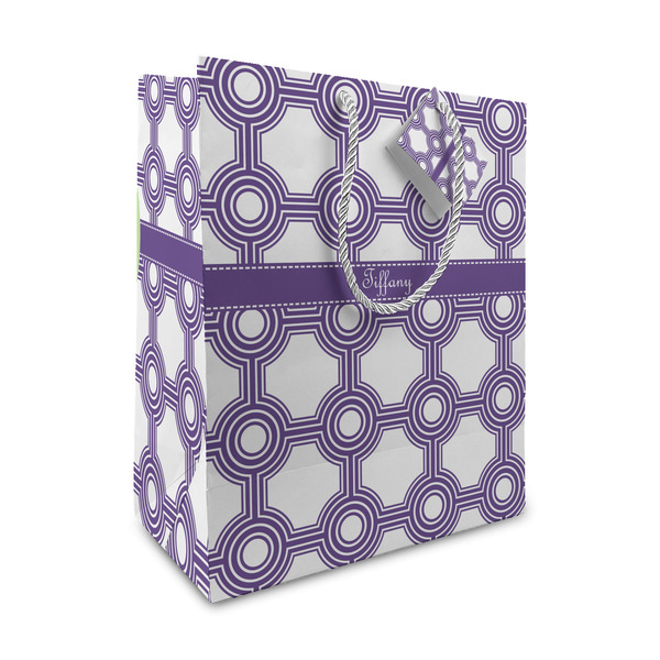 Custom Connected Circles Medium Gift Bag (Personalized)