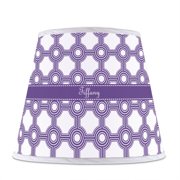 Connected Circles Poly Film Empire Lampshade - Front View