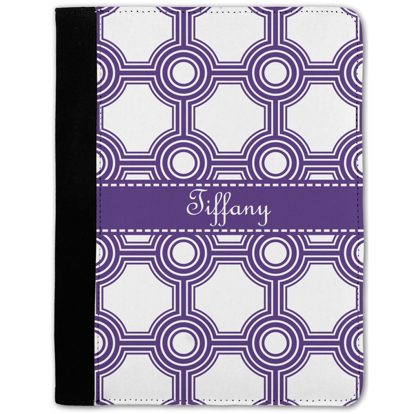 Custom Connected Circles Notebook Padfolio - Medium w/ Name or Text