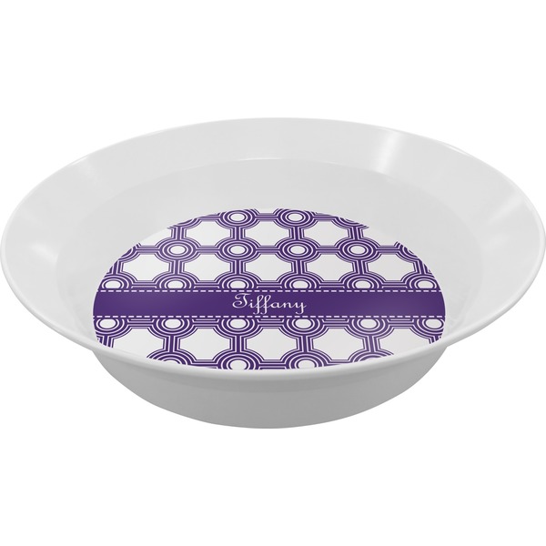 Custom Connected Circles Melamine Bowl (Personalized)