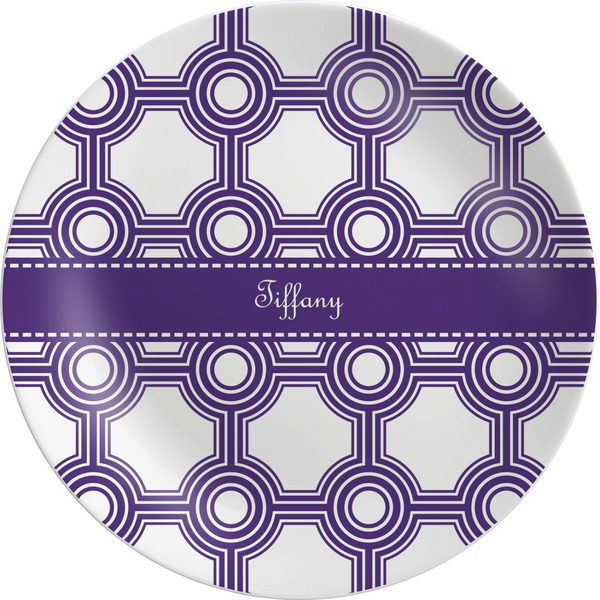 Custom Connected Circles Melamine Salad Plate - 8" (Personalized)