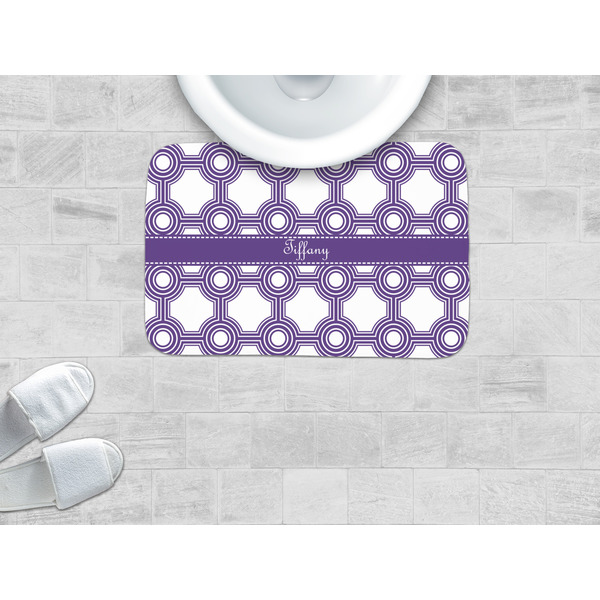 Connected Circles Memory Foam Bath Mat - LIFESTYLE