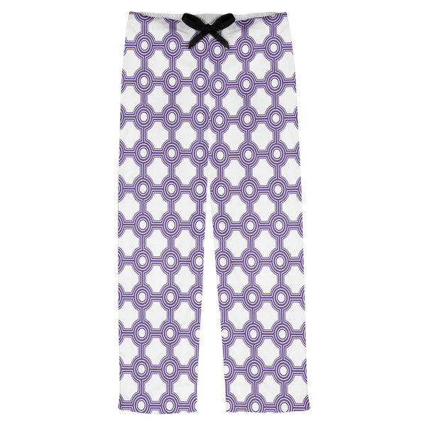 Custom Connected Circles Mens Pajama Pants - L