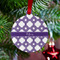 Connected Circles Metal Ball Ornament - Lifestyle