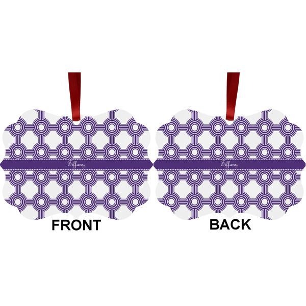 Connected Circles Metal Benilux Ornament - Front and Back (APPROVAL)